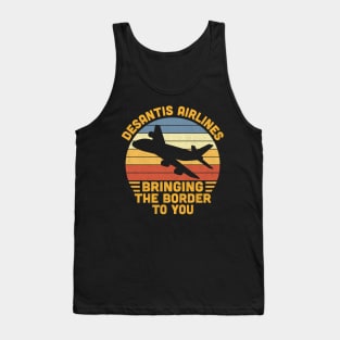 DeSantis Airlines Funny Retro Vintage Tank Top